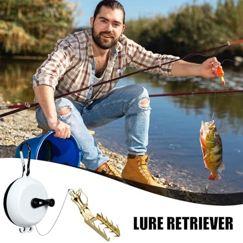 Recuperador señuelos pesca rescate cebos perdido portátil compacto