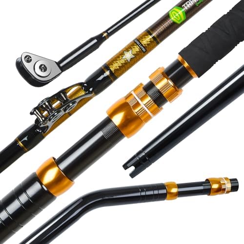 Caña pesca pesada salada resistente mar océano