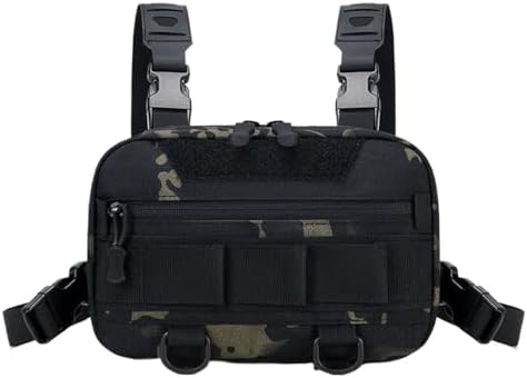 Pecho pack pesca impermeable mochila portátil gran capacidad deportes exteriores