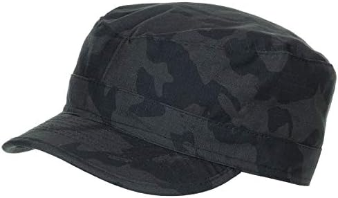 Gorra campo ripstop negra militar pesca exterior protección sol
