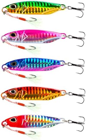 5 piezas cebos pesca 30-50g swivel metal duro atun salmon
