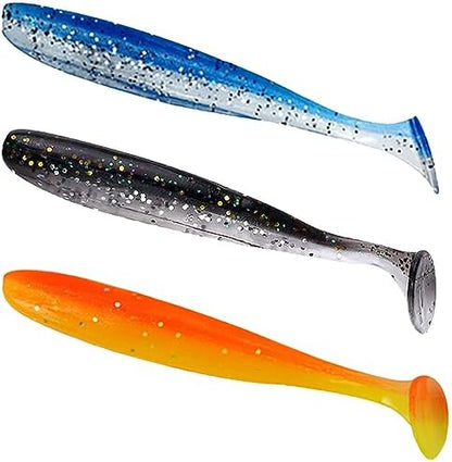 75 piezas vinilo señuelos suaves colores cebos biónicos dulce salada