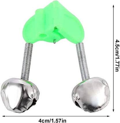 Campanas pesca 50 piezas accesorios exterior dobles rojo verde