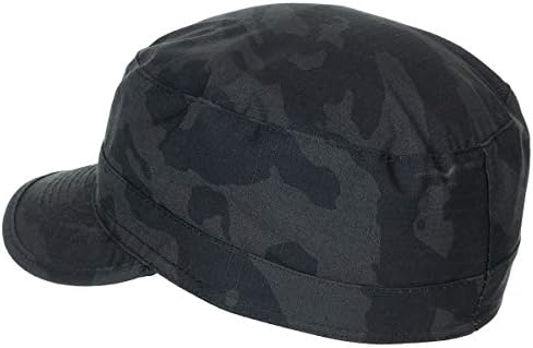 Gorra campo ripstop negra militar pesca exterior protección sol