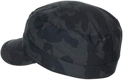 Gorra campo ripstop negra militar pesca exterior protección sol