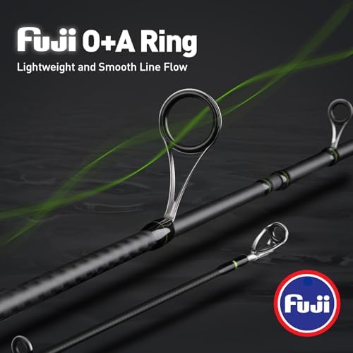 Caña m1 dos piezas spinning casting fibra carbono ultraligera