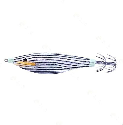 8 piezas jigs calamar luminosos 9.6g 10cm madera camaron cebos sepia
