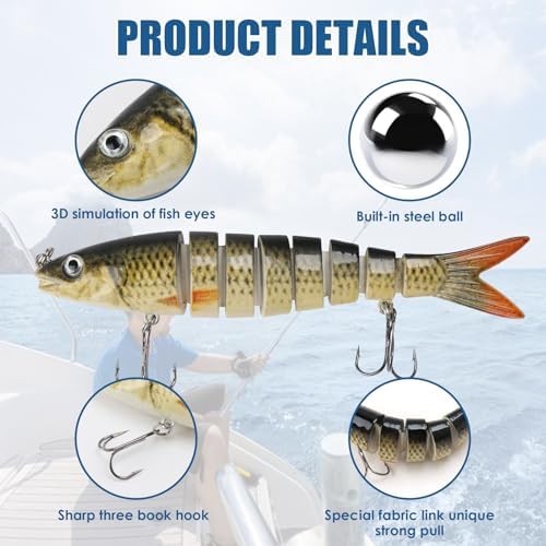 Señuelos pesca 13.5cm biónicos multiarticulados natación realistas wobbler salada