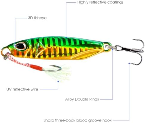 5 piezas cebos pesca 30-50g swivel metal duro atun salmon